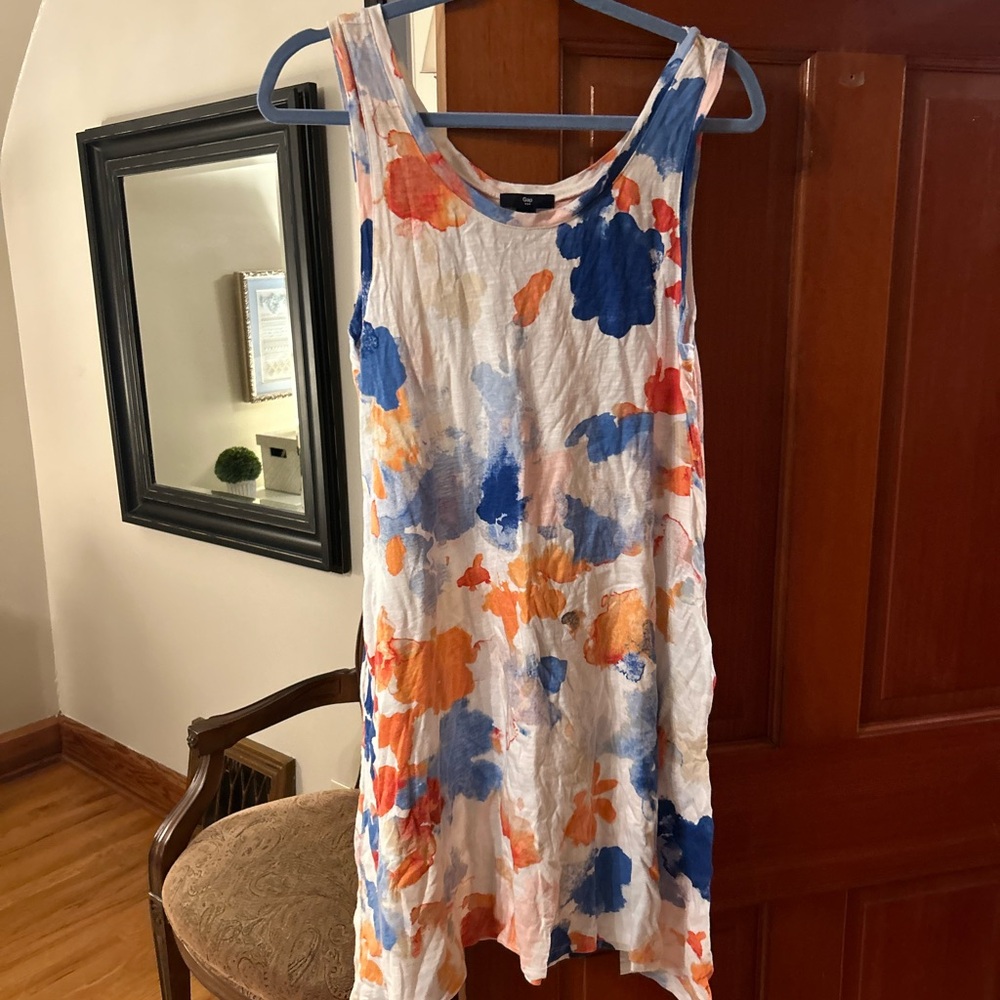 GAP Multicolor High Low Dress